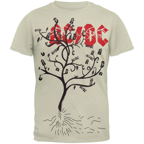 AC/DC Men's Tree Logo Short Sleeve T Shirt