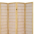 thumbnail image 3 of HomeRoots Decor Wooden 4 Panel Room Divider with Shoji Paper Inserts, Black and White, 3 of 3