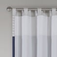 thumbnail image 4 of Madison Park Stripes Pintuck Curtain Panel, 50" x 84", Navy Blue, 4 of 5
