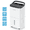 80 pt, variant on Kesnos 80 Pint Dehumidifier for Home and Basements, DOE 25 PT up to 5000 Sq. Ft, with Bucket, Drain Hose, Portable, Auto Defrost and Self-Drying