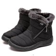 thumbnail image 1 of Botas gruesas ligeras del tacón del 11cm de la prenda impermeable del tobillo de la piel del invierno para las mujeres, 1 of 2