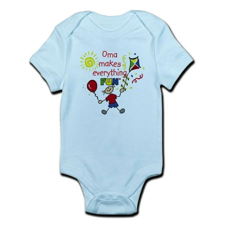 

CafePress - Oma Fun Boy Infant Bodysuit - Baby Light Bodysuit