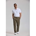 thumbnail image 4 of COOFANDY Mens Cotton Chino Pant Casual Stretch Baggy Pants Business Pant Golf Pants, 4 of 6