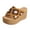 Brown, variant on Platform Sandals for Women Open Toe Bohemia Espadrilles Slip on Mules Casual Summer Slides