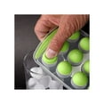 thumbnail image 4 of 4 Push Out Ice Cube Trays Easy Pop Out Round Cubes Flexible Silicone Bottom Tray, 4 of 5