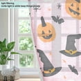 thumbnail image 4 of Yayeee Window Curtains Set of 2 for Living Room Light Filtering 63"x42", Pink Halloween Ghosts, 4 of 7