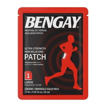 Ultra Strength Pain Relief Patch for Muscle Pain On-the-Go, Large 3.9 x 7.9 inches, 1 Ea
