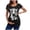 Black, variant on Graphic Tees for Women T-Shirts Head Skeleton Halloween Pregnant European Border Top Maternity Tee for Casual Wear Red XL