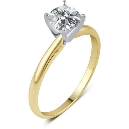 1/4 Carat T.W. IGL Certified Round Solitaire Diamond 14kt Yellow Gold Engagement Ring
