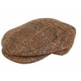 thumbnail image 4 of DENTS Abraham Moon Tweed Flat Cap Wool Ivy Hat Driving Cabbie Quilted - Chestnut, 4 of 4