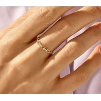 vylahjewellery Dainty 14K Yellow Gold Ring 1.50 CT Round Cut Moissanite Diamond Ring Best Wedding Ring