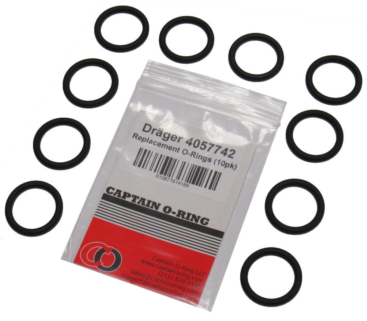 DRAGER / DRAEGER 4057742 ORing (O-RING .859X1.137 X.134 SPPT) [10 Pack