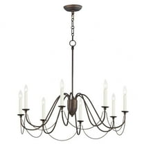 8 Light Chandelier in Traditional Style-30 inches Tall and 36 inches Wide-Chestnut Bronze Finish Bailey Street Home 93-Bel-4528265