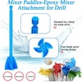 thumbnail image 3 of 12 Pieces Paint Mixer Drill Attachment,Helix Paint Mixer Resin Drill Mixer Paint Stirrers Drill Attachment for 1 Gallon of Paint Epoxy Resin Silicone Jewelry Casting Molds (Red, Blue, Black, White), 3 of 7