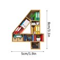 thumbnail image 2 of MesaSe Christmas Pendant Book Storage Rack Party Home Decoration Creative DIY Acrylic With LED Light Hanging Ornament, 2 of 18