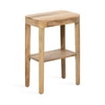thumbnail image 4 of Kate and Laurel Talcott Modern Narrow Rectangle Wood Side Table, 16 x 10 x 25, Natural Wood, Transitional Decorative Slim Two-Tier End Table for Use as a Bedroom Nightstand or Living Room Accent, 4 of 8