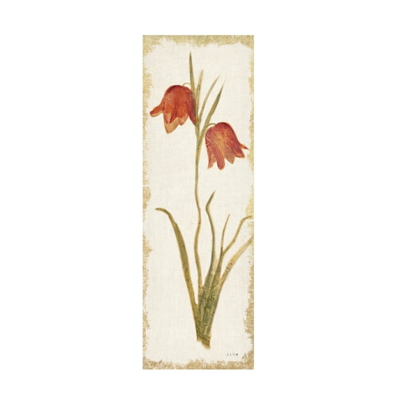 Cheri Blum 'Red Tulip Panel Light' Canvas Art