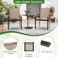 thumbnail image 4 of Gymax Outdoor Dining Chairs Set of 2 w/ Breathable Fabric Armrests High Back, 4 of 9