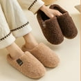 thumbnail image 2 of Fengactive Womens Sherpa Slippers Embellished Warm Non Slip Indoor House Slippers, 2 of 7