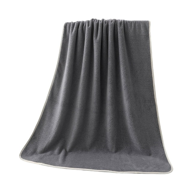 Serviette de Bain en Velours Microfibre Absorbante Grande Serviette de Plage pour Adulte
