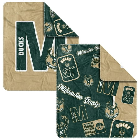 Milwaukee Bucks 50 x 60 Dream Weave Throw Blanket