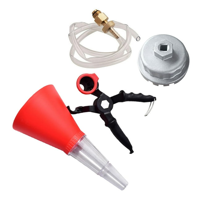 S SERENABLE Oil Wrench Drain Tool ReLEAse Hose Funnel Set D