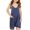 Navy, variant on Zwiiyzr 2025 Kids Girls Summer Sleeveless Casual Romper Spaghetti Strap Shorts Jumpsuit with Pockets for 5-14 Years Dark Grey