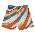 thumbnail image 7 of FORMRS Boys Swim Trunks Quick Dry Mesh Liner Boardshorts Sizes XS-XL, Beige Abstract Wavy, 7 of 7