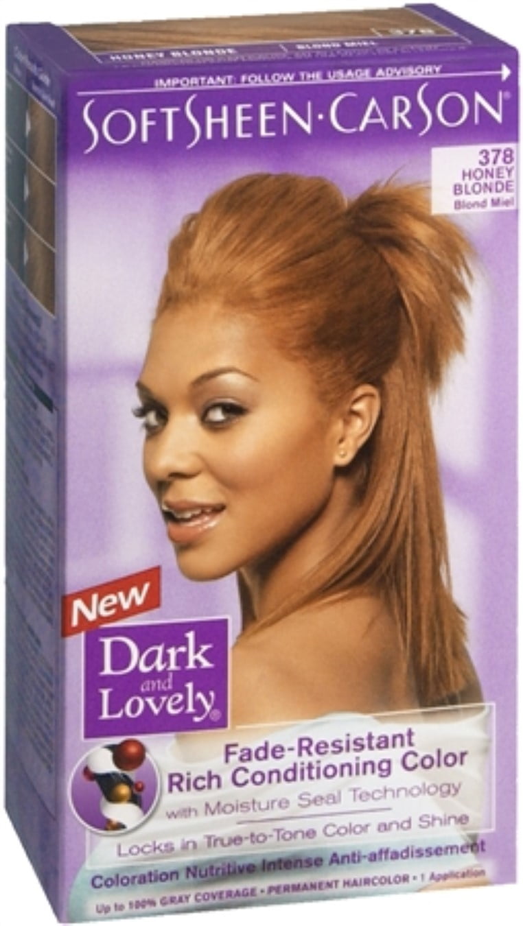 Dark And Lovely Hair Dye Blonde Dark and Lovely Fade Resistant Rich Conditioning Color, No. 378, Honey