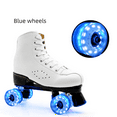 thumbnail image 3 of NEW 4 Roller Skate Wheels 58mm X 32mm Luminous Quad Skateboard Outdoor Skates Light Up Blue, 3 of 4