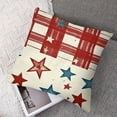 thumbnail image 7 of nygtbtfer Pillow Cover Red Blue Star Firework Throw Pillow Case Buffalo Plaids Cushion Cover for Home Couch Sofa Car Decor White, 7 of 7