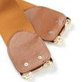 thumbnail image 2 of SWSMCLT Women's High Waist Belt for Dress Beaded Faux Leather Jeweled Belt Ladies Stretch Elastic Fashion Casual Graduation Party Date Night Dress Belt with Metal Buckle Light Coffee One Size, 2 of 4