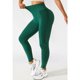 thumbnail image 3 of Mallas deportivas verdes para correr y hacer ejercicio, de secado rápido, elásticas, talla L, leggings de yoga de cintura alta, 3 of 6