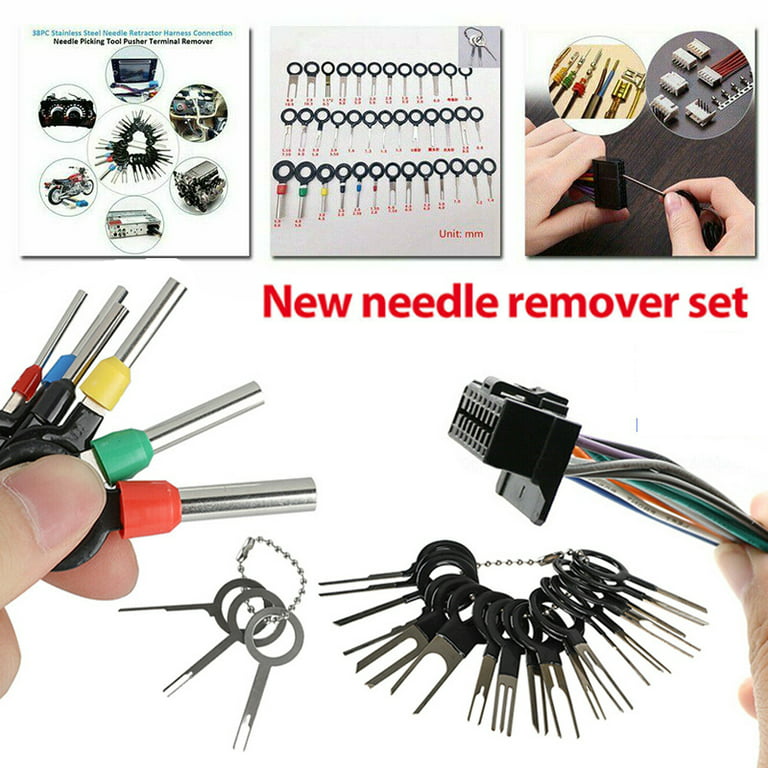 Car Terminal Ejector Kit Needle Retractor Auto Connector Removal Tool Big  Double Single Pin Key Set For Vehicle Wiring Wholesale - Stylus - AliExpress