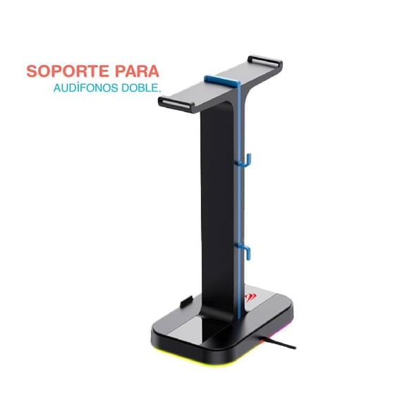 Soporte Base LED Para Audífonos Gamer Headsets TITANO TT-SADBK01