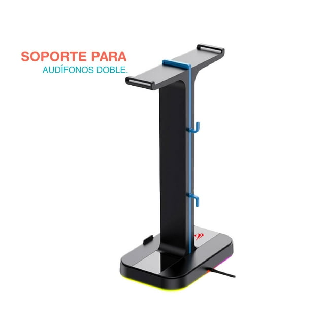 Soporte Base LED Para Audífonos Gamer Headsets TITANO TT-SADBK01