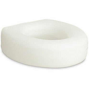 AquaSense Portable Raised Toilet Seat, White, 4"