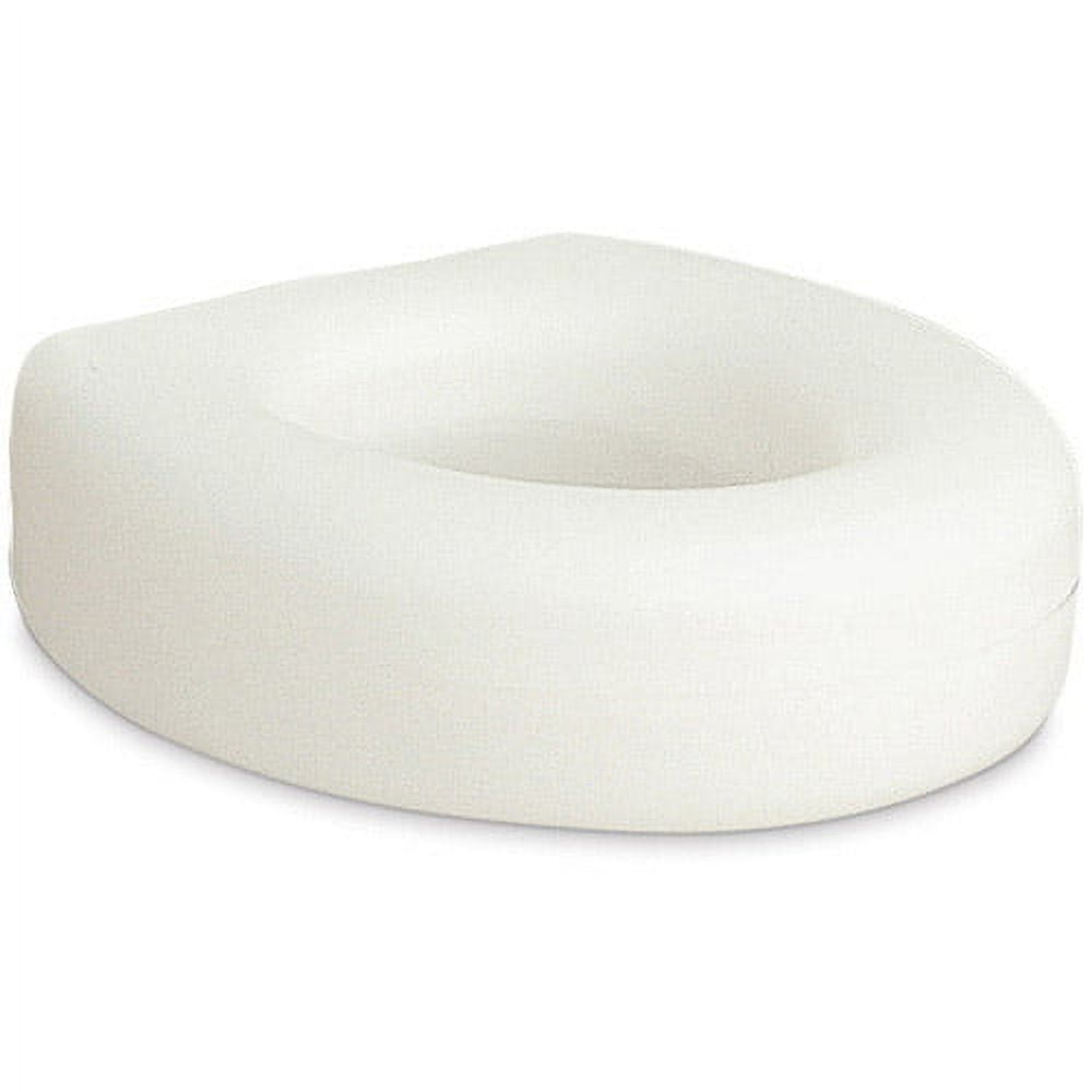 AquaSense Portable Raised Toilet Seat, White, 4"