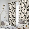 thumbnail image 5 of Blackout Kids Curtains,Black Cat Beige Pattern Children's Insulated Curtains Set Of 2,Bedroom Essentials,Toddler Room Decor 52"x84", 5 of 5