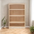 thumbnail image 2 of Arch+Haven Traditional Unfinished Pine Bookcase, Rectangular, 2 of 4