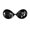 Black1, variant on Women Silicone Chest Pad Sweat-proof Anti-slip Invisible Thickened Breast Support Sticky Pasties Nipple Covers Strapless Adhesive Bra Women Breast Petals