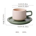 thumbnail image 2 of 250ML Coffee Cup High Beauty Ceramic Coffee Cup Exquisite Coffee Cup Set, 2 of 6