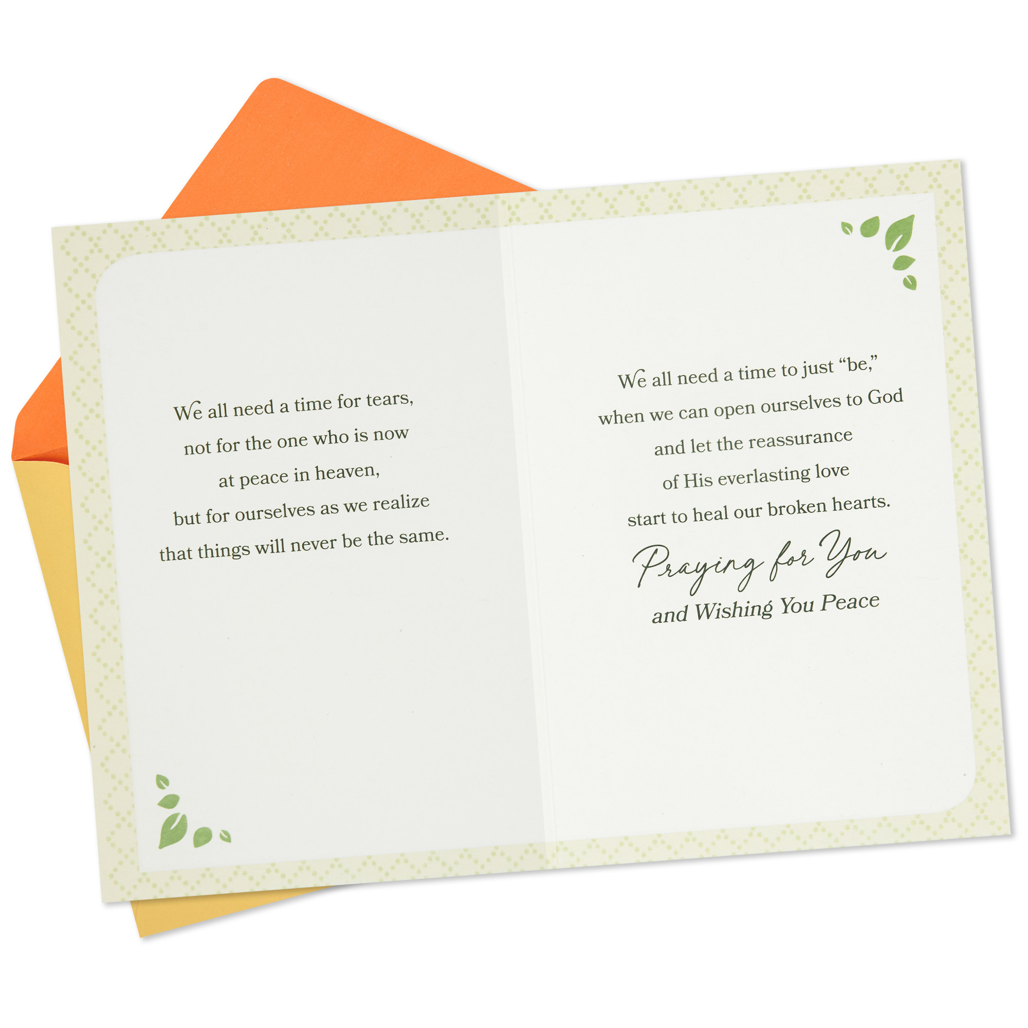 DaySpring Religious Sympathy Card (God's Gift of Time)
