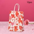 thumbnail image 6 of HOMYL 12Pcs Party Favor Tote Bag Christmas New Year Cards Valentines Day Gift Bags White Base, 6 of 8