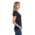 thumbnail image 3 of Gildan Heavy Cotton Taped Neck T-Shirt for Women, 100% Cotton Short Sleeve Navy Tee, S, 3 of 6