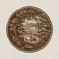 thumbnail image 2 of Vision Studio 26x26 White Modern Wood Framed Museum Art Print Titled - Sepia Transferware IV, 2 of 4