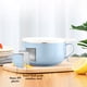 thumbnail image 5 of Taza de comida rápida de doble capa de acero inoxidable con gran capacidad, tazón de plástico con tapa, tazón de fideos azul, 5 of 7