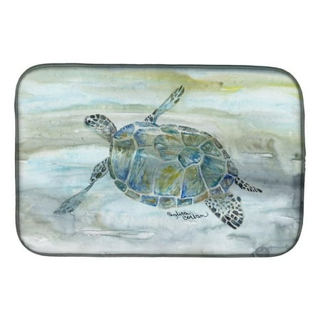 

Carolines Treasures Sea Turtle Watercolor Dish Drying Mat