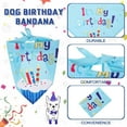 thumbnail image 2 of Dog Birthday Decorations, Puppy Birthday Party Outfits,Birthday Hat/Bow Tie/Bandana/Happy Birthday Banner,Pet Theme Suit Apparel & Accessories for Boy Golden Doodle Teddy Husky Labrador (4PCS Blue), 2 of 6
