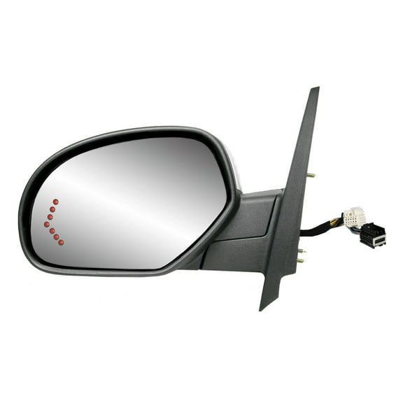 62152G - Fit System Driver Mirror for 07-08 Avalanche, Silverado/ Sierra 1500, 2500, 3500, Suburban, Tahoe, Yukon/ Denali/ XL, 09-13 Silverado/ Sierra Hybrid, Arrow Signal, Power Fold, Heated Power